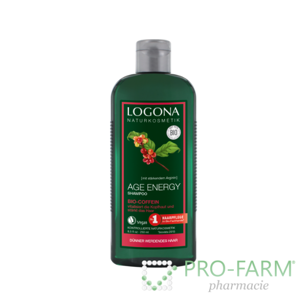 LOGONA AGE ENERGY SHAMPOO ORGANIC CAFFEIN 250 ml - ProFarm