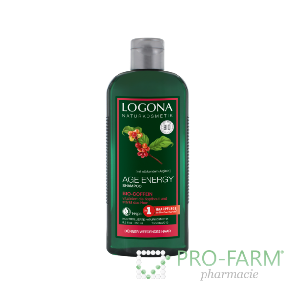 LOGONA ORGANIC CAFFEIN SHAMPOO 250 ProFarm - AGE ml ENERGY