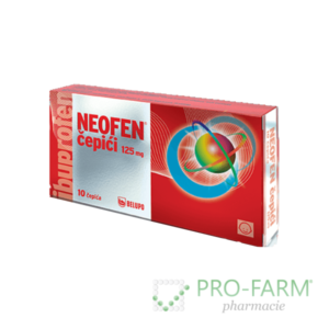 Supozitorët NEOFEN 125 mg x 10