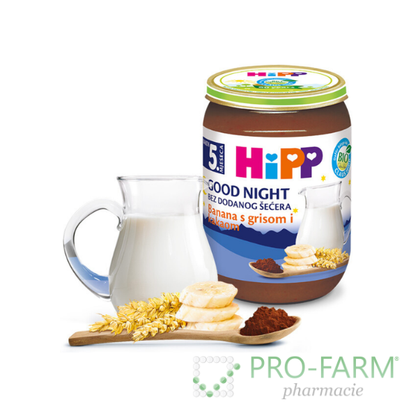 HIPP Banana With Semolina & Cocoa Good Night 190 g 5513