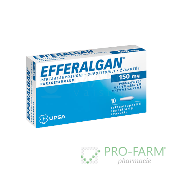 EFFERALGAN Suppositories 150 mg x 10