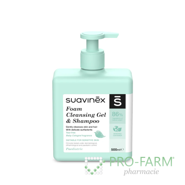 SUAVINEX Foam Cleansing Gel & Shampoo 500 ml