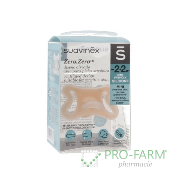 SUAVINEX ZERO Soother Silicone 2/2m