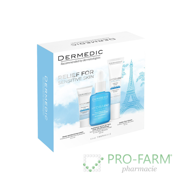 DERMEDIC SET HYDRAIN 3 Serum 30ml+Under Eye Cream 15ml+Deep Moisturising Cream 2.5ml
