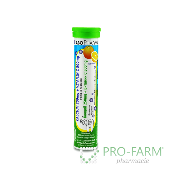 ABO Calcium + Vitamin C Effervescent x 20