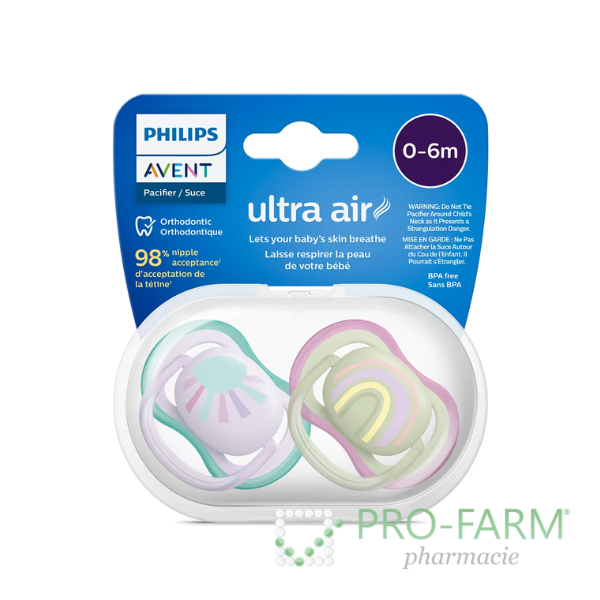 AVENT Soother Ultra Air 0 - 6 m x2 SCF085/59