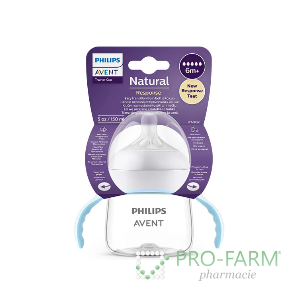 AVENT Baby Bottle with Teat and Handles Natural Response 150 ml SCF263/61
