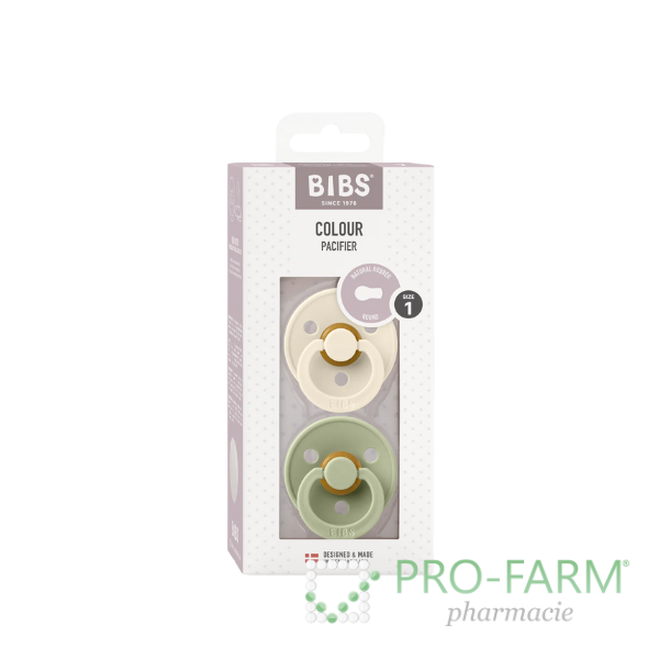 BIBS Natural Rubber Ivory/Sage 110241 Size 1