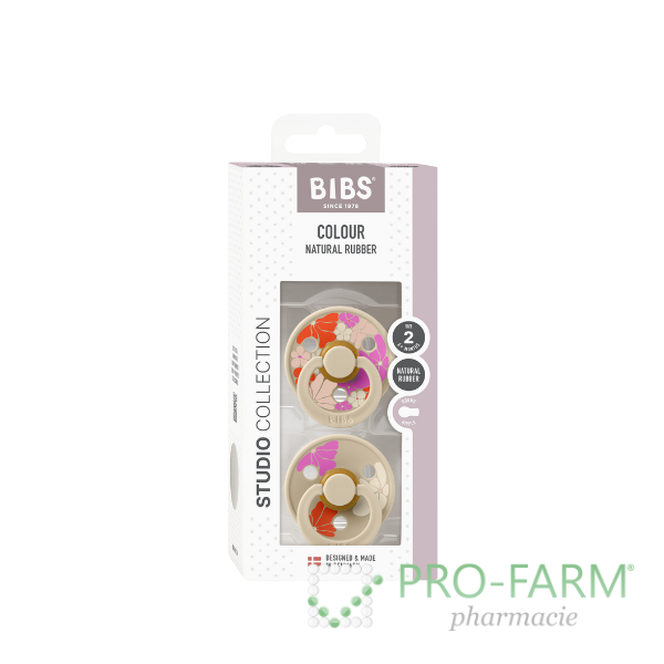 BIBS Colour 2 Pack Morning Bloom - Vanilla Mix 12013103 Size 2