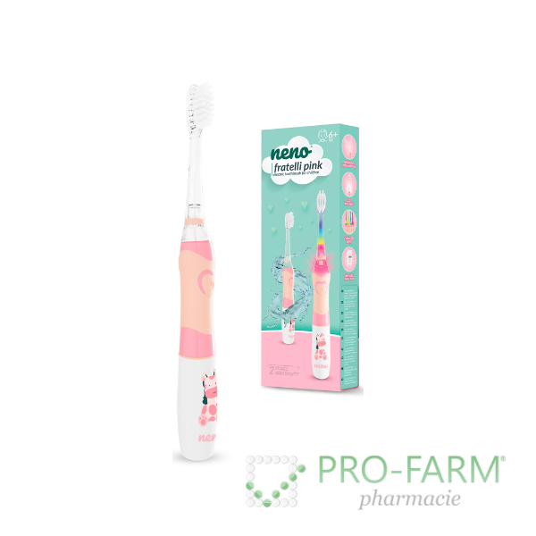 NENO Fratelli Pink Electric Toothbrush for children