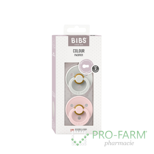 BIBS Colour 2 Pack - Haze/Blossom 120279 Size 2