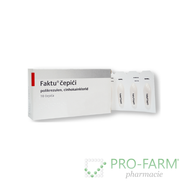 Supozitorë FAKTU (100 mg + 2.5 mg) x 10